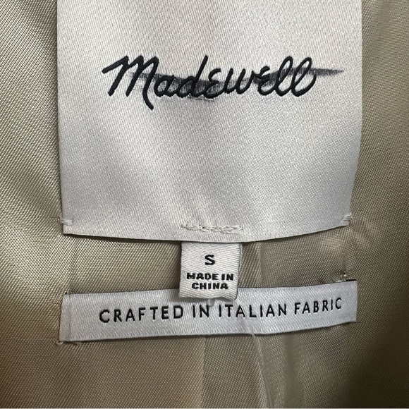 Madewell Single Breasted Trench Coat in Heritage Khaki Tan Size Small NWT - Picture 9 of 15